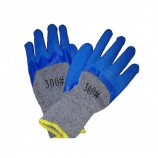 Перчатки синтетические прорезиненные синие